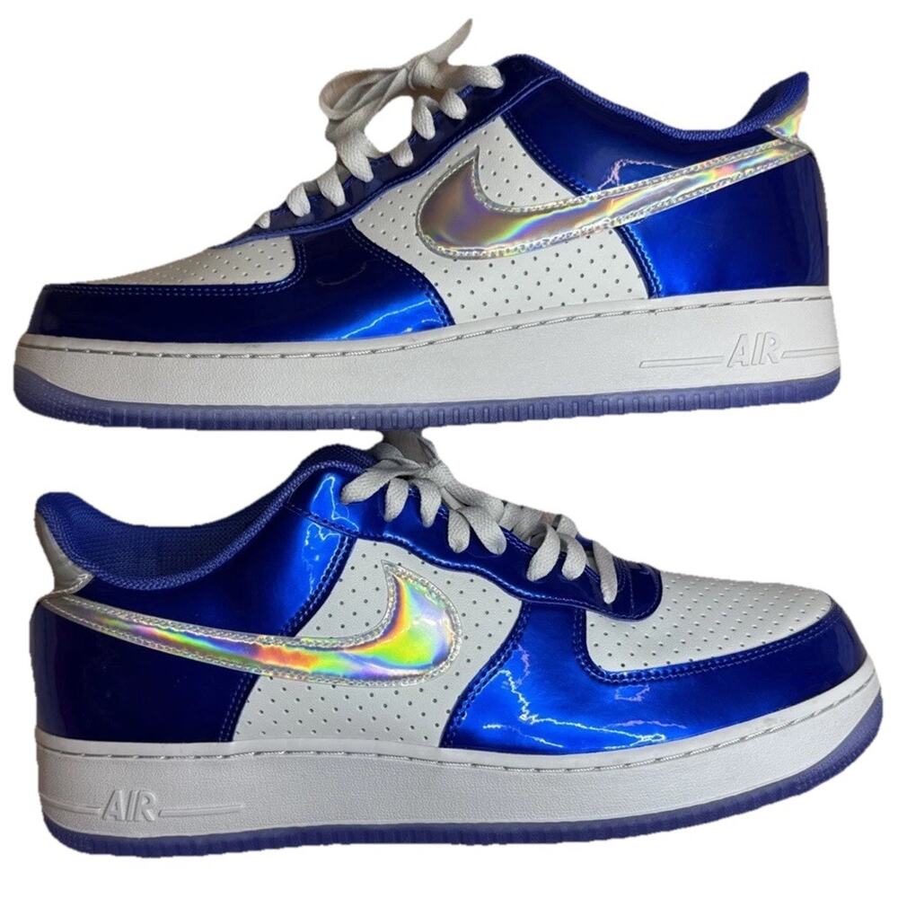 Nike Air Force 1 '07 LV8 Lt Photo Blue White Multi Color HV5751-435 Size 14